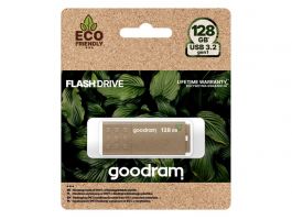 GOODRAM Pendrive 128GB, UME3 USB 3.0, ECO Friendly (100%-ban lebombó ház)